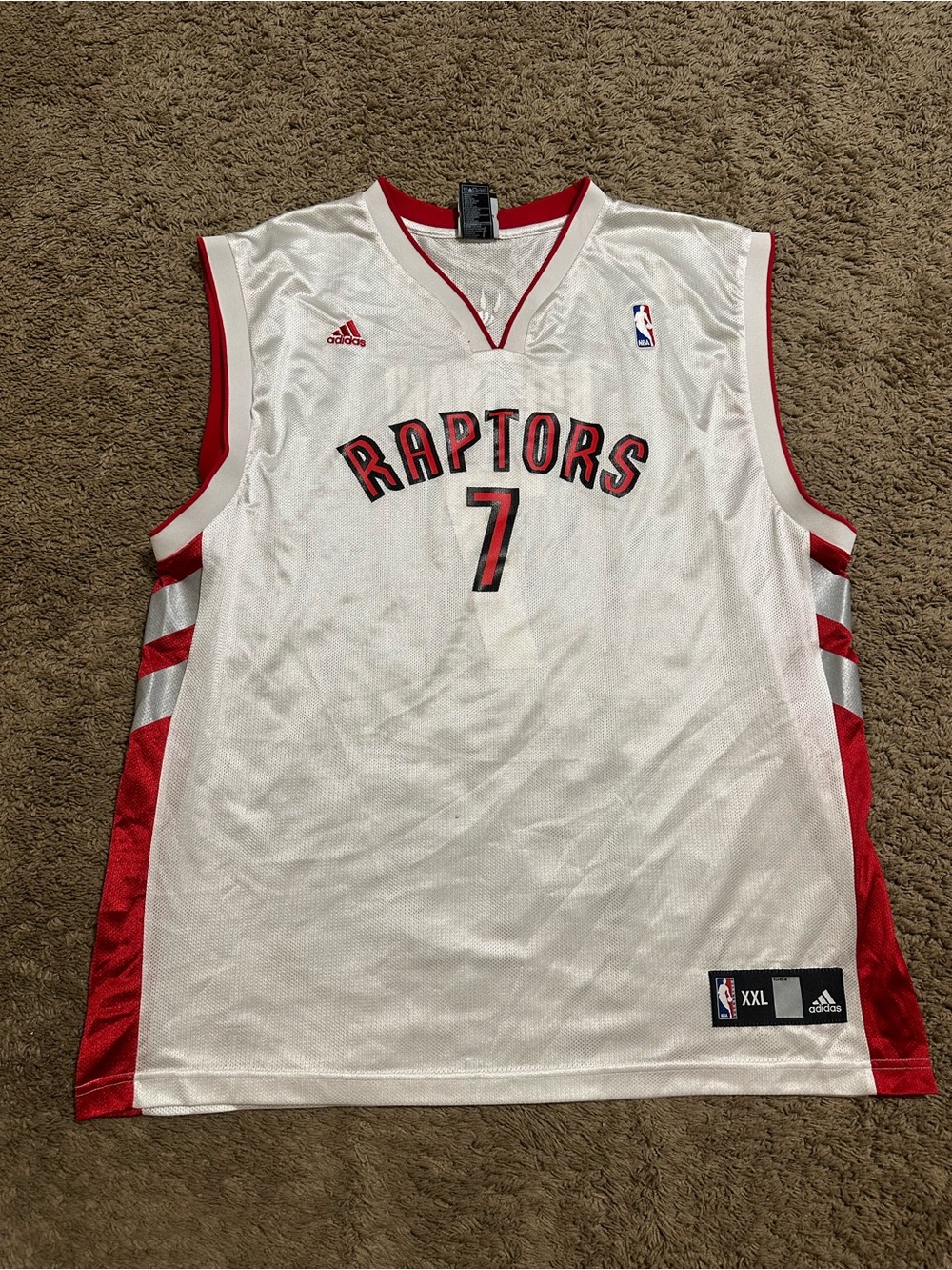 Vintage Adidas Toronto Raptors “Bargnani” jersey 00s size 2XL